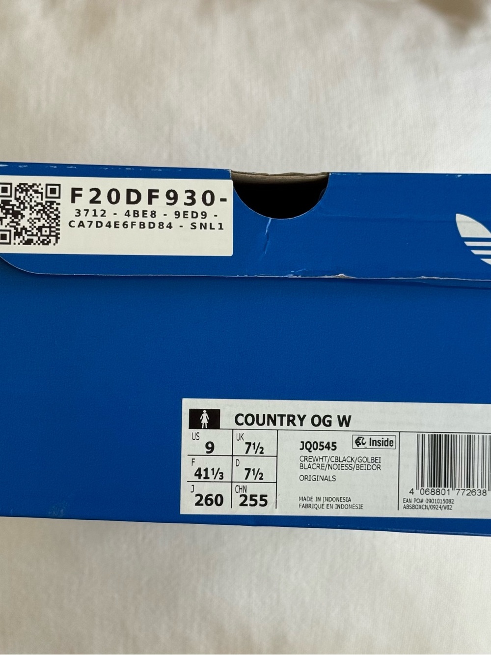 adidas Black & Cream Ponyhair Retro Trainer - Picture 4 of 4